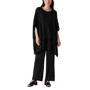 Eileen Fisher Jewel Neck Poncho - Size Small - NWT